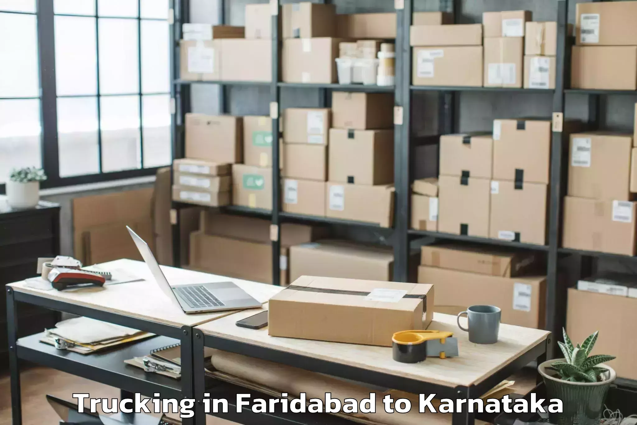 Trusted Faridabad to Kora Tumkur Trucking